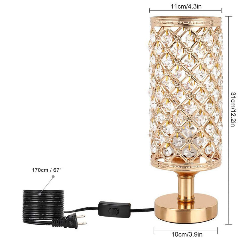 2022 New Modern Crystal Table Lamp With Stylish Personality And Warm Bedside Decoration For Bedroom And Living Room