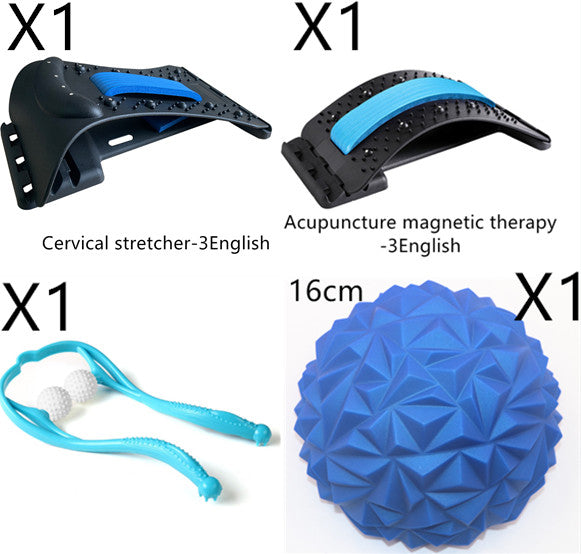 Neck Shoulder Stretcher Relaxer Cervical Chiropractic Traction Device Pillow For Pain Relief