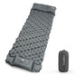 Outdoor Sleeping Pad Inflatable Mattress with Pillow, Travel Mat Folding Bed Ultralight Air Cushion