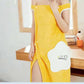Women Large Bathrobe Quick Dry Wearable Microfiber