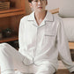 Cotton Solid Color Design Pajama for Men Lounge Sleepwear