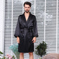 Men's Robe Nightgown Satin Kimono Bathrobe