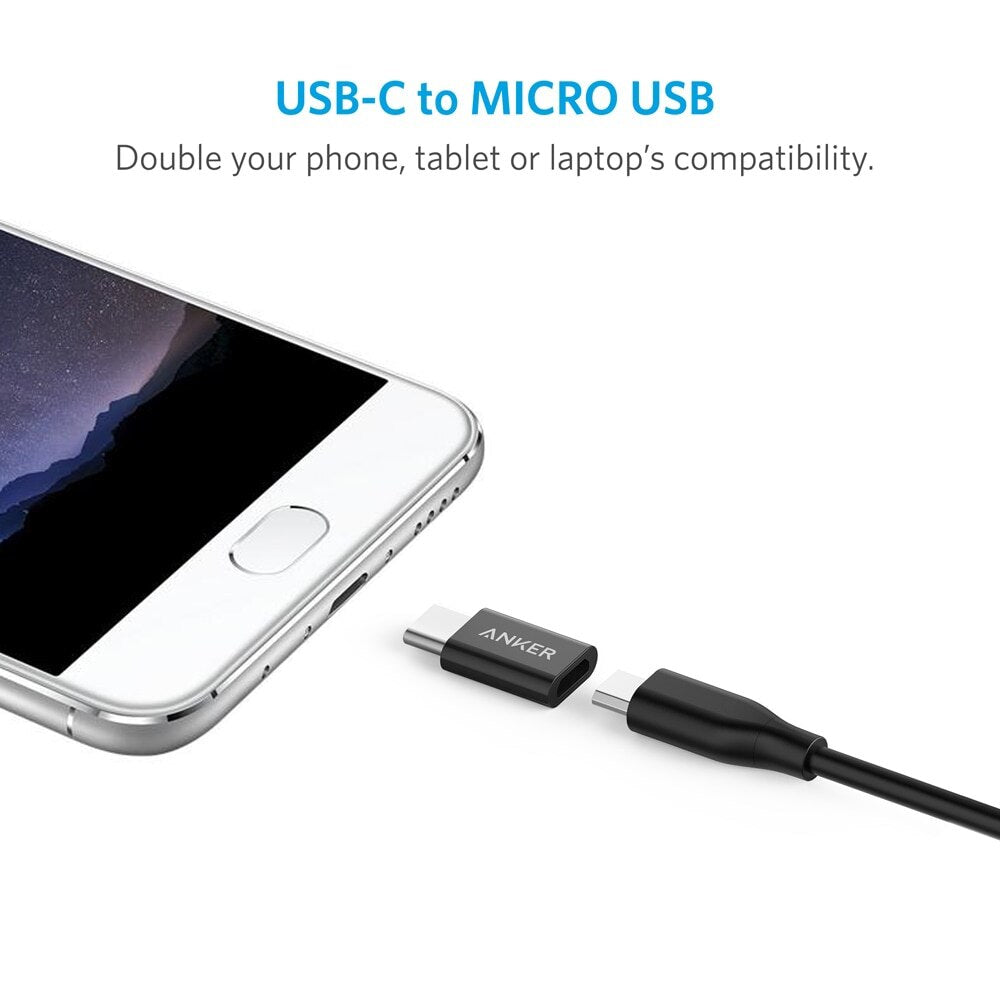 [2 in 1 Pack] Anker USB-C to Micro USB Adapter