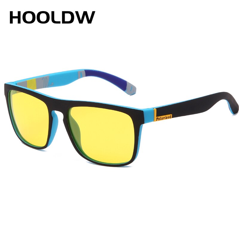 Night Vision Glasses, Polarized Sunglasses Yellow Lens Anti-Glare Goggle Night Driving Sun glasses UV400