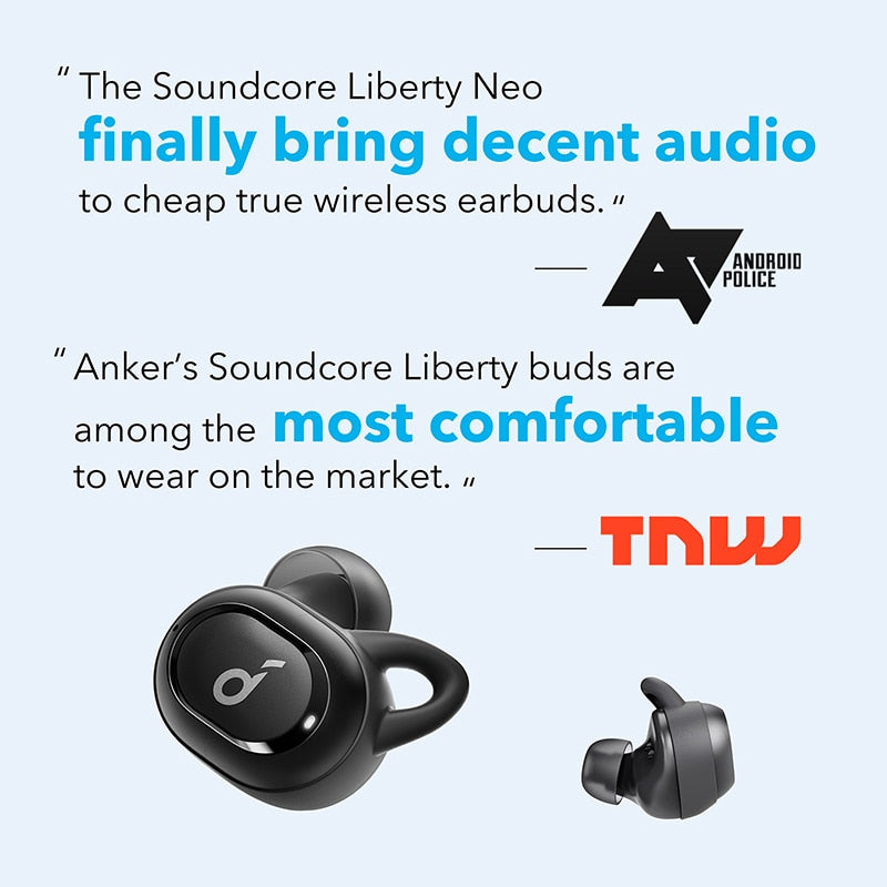 Anker Soundcore Liberty Neo True wireless earbuds, bluetooth earphones, Bluetooth 5.0, Sports Sweatproof, and Noise Isolation