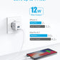 Anker USB Charger, Anker PowerPort Mini Dual Port Phone Charger, Super Compact USB Wall Charger 2.4A Output