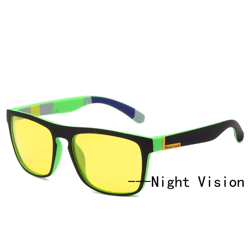 Night Vision Glasses, Polarized Sunglasses Yellow Lens Anti-Glare Goggle Night Driving Sun glasses UV400