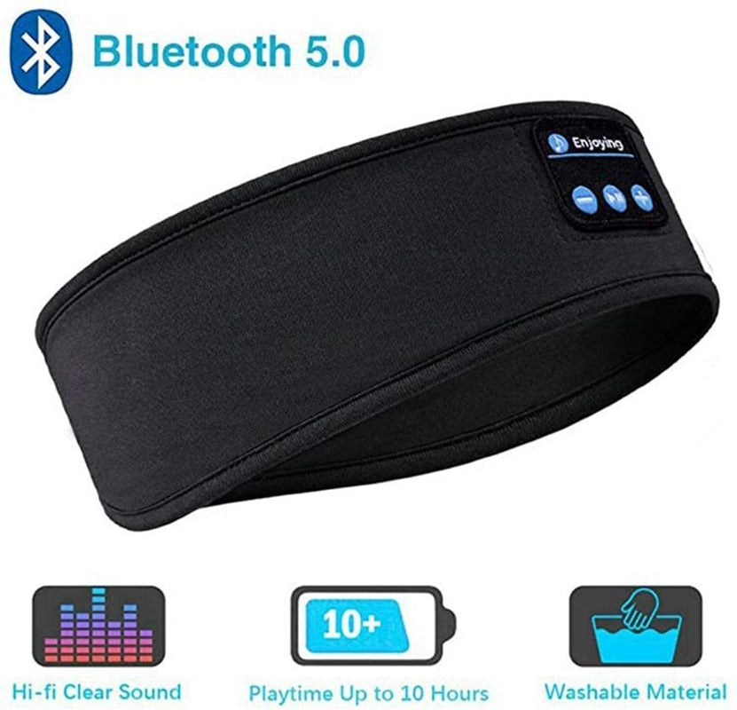 Bluetooth Wireless Headphones Headband and Eye Mask