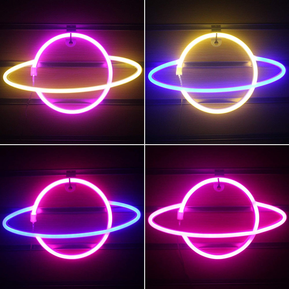 Planet Neon Light