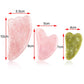 Natural Rose Quartz Jade Guasha Scraper Board Massager for Face and Body