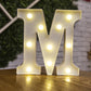 Letters and Numbers LED Lights Lamp Décor