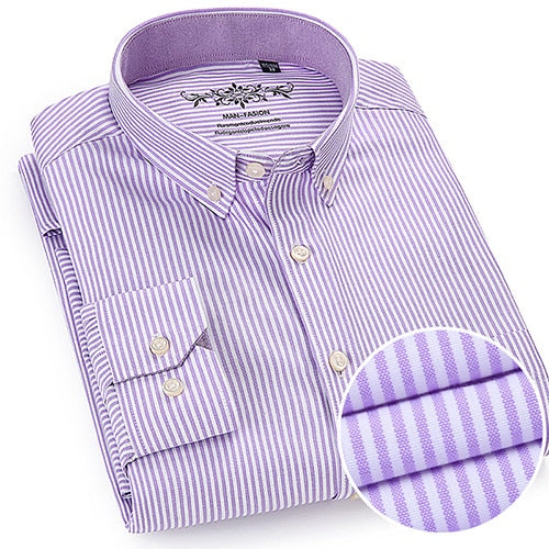 Men's Long Sleeve Oxford Shirt, Various Designs