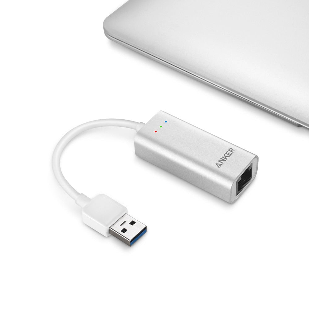 Anker USB 3.0 to Ethernet Adapter, USB 3.0 to Gigabit Ethernet Adapter, Aluminum Portable USB-A Adapter,and More