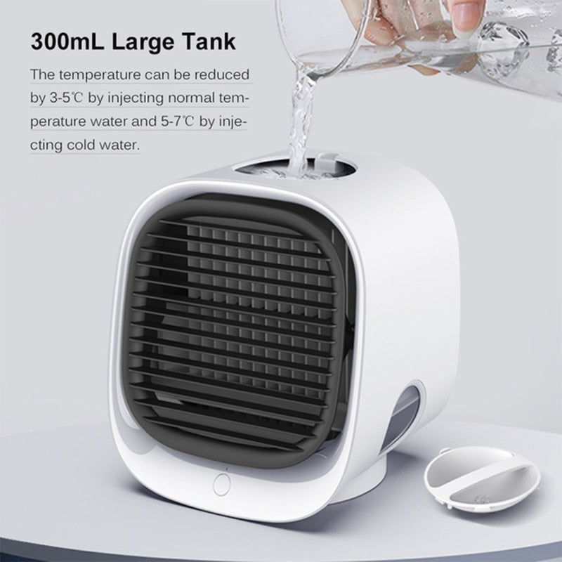 USB Desk Mini Fan Portable Air Cooler and Humidifier