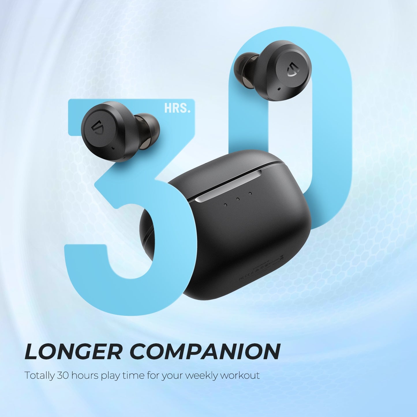 SoundPEATS T2 Hybrid Active Noise Cancelling Wireless Earbuds ANC Bluetooth Earphones With 12mm Large Driver Transparency Mode