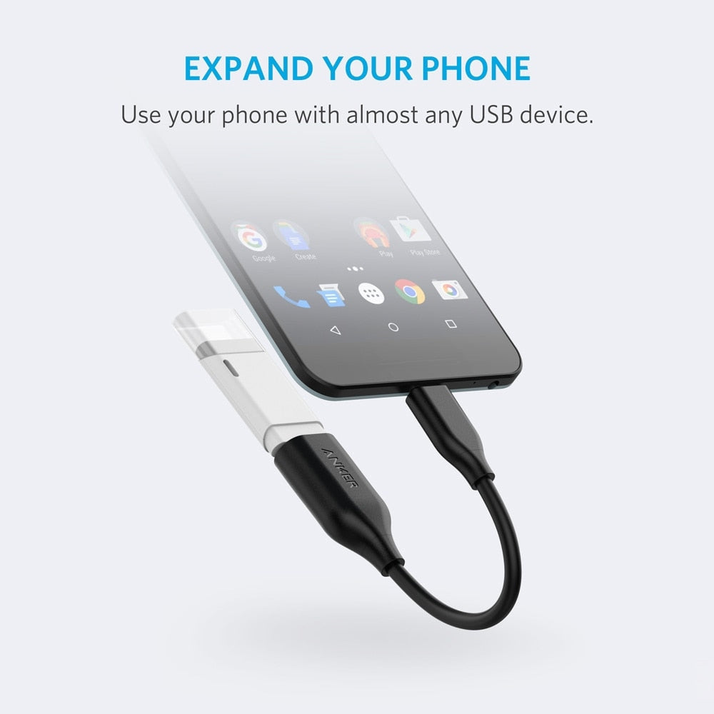 Anker USB-C to USB 3.1 Adapter, USB-C Male to USB-A Female, Uses USB OTG Technology, Compatible with Samsung Galaxy Note 8