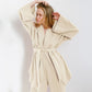 NHKDSASA Kimono Women's Pajamas, Cotton Crepe Long-Sleeved
