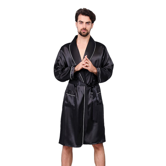 Luxury Men's Satin Kimono Robe