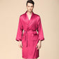 Men's Robe Nightgown Satin Kimono Bathrobe