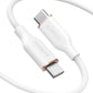 Anker Powerline III Flow, USB C to USB C Cable 100W 3ft, USB 2.0 Type C Charging Cable Fast Charge for MacBook Pro 2020