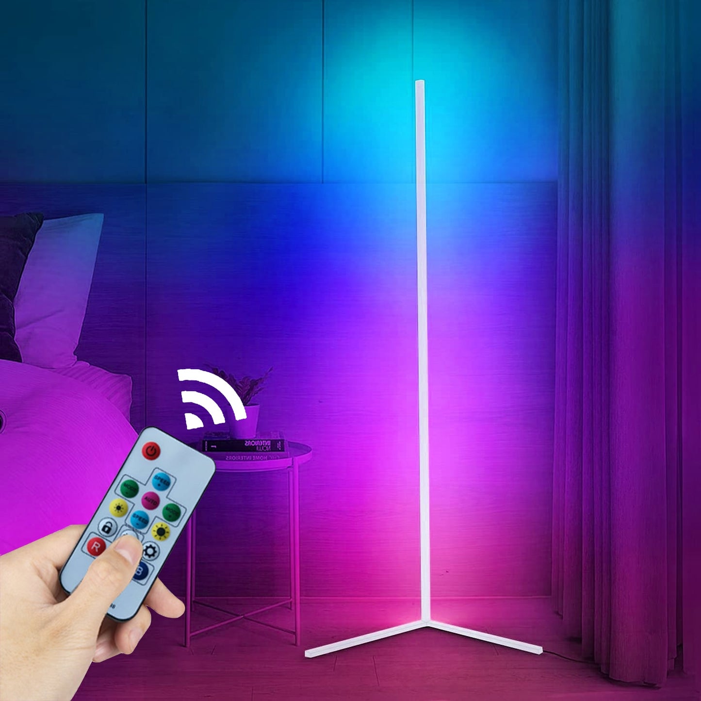 RGB 16 Color Remote-Controlled LED Floor Lamp