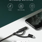 Anker Powerline II 3-in-1 Cable, 3ft Lightning/Type C/Micro USB Cable for iPhone, iPad, Huawei, HTC, LG, Samsung Galaxy and More