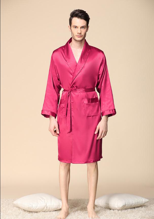 Luxury Men's Satin Kimono Robe