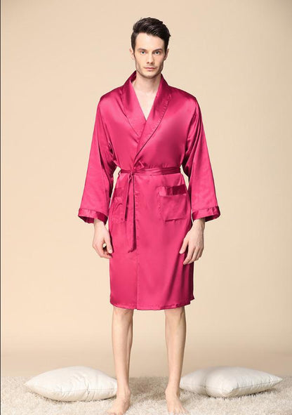 Luxury Men's Satin Kimono Robe