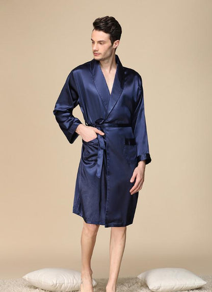 Luxury Men's Satin Kimono Robe