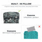Outdoor Sleeping Pad Inflatable Mattress with Pillow, Travel Mat Folding Bed Ultralight Air Cushion