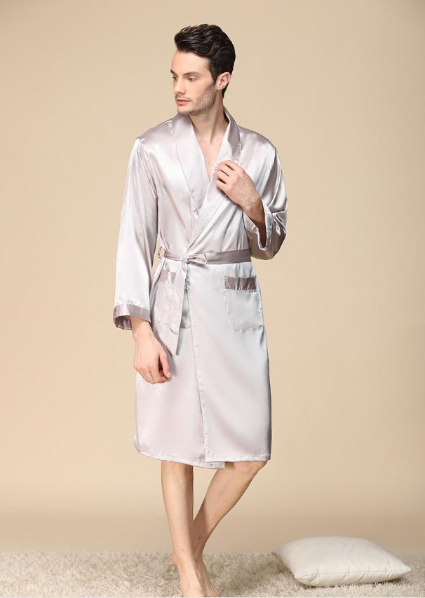 Luxury Men's Satin Kimono Robe