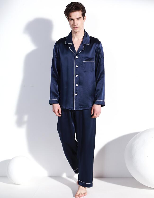 Men's Pure Silk 16 Pajama Set