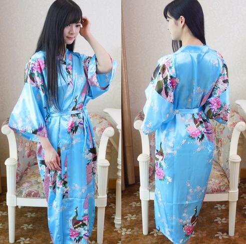 Women's Silk Kimono Robe, Numerous Designs