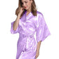 Women Silk Satin Short Night Robe