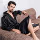 Luxury Men's Satin Kimono Robe