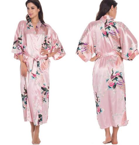 Women's Silk Kimono Robe, Numerous Designs