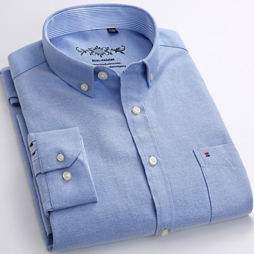 Men's Long Sleeve Oxford Shirt, Various Designs