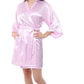 Women Silk Satin Short Night Robe