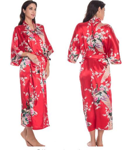 Women's Silk Kimono Robe, Numerous Designs