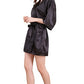 Women Silk Satin Short Night Robe