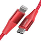 Anker USB C to Lightning Cable,Mfi Certified,Powerline+ II Nylon Braided,for iPhone 11/11 pro/X/XS etc, Supports Power Delivery