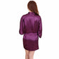 Women Silk Satin Short Night Robe