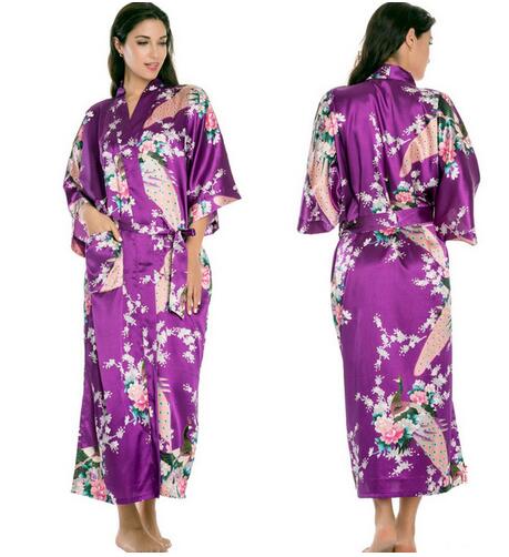 Women's Silk Kimono Robe, Numerous Designs