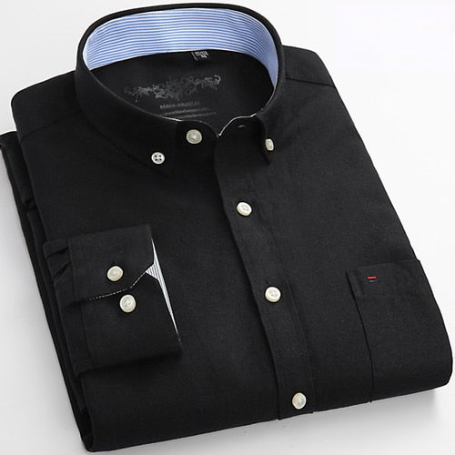 Men's Long Sleeve Oxford Shirt, Various Designs