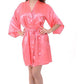 Women Silk Satin Short Night Robe