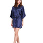Women Silk Satin Short Night Robe