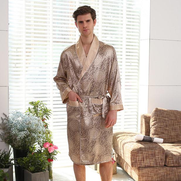 Luxury Men's Satin Kimono Robe