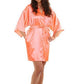 Women Silk Satin Short Night Robe