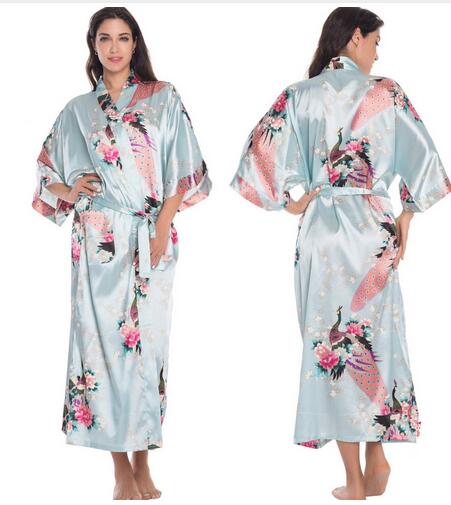 Women's Silk Kimono Robe, Numerous Designs