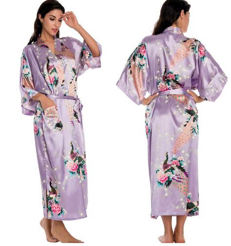 Women's Silk Kimono Robe, Numerous Designs